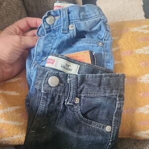Levi's Blue and Black Jeans Classic Denim Bottoms 2 Pair